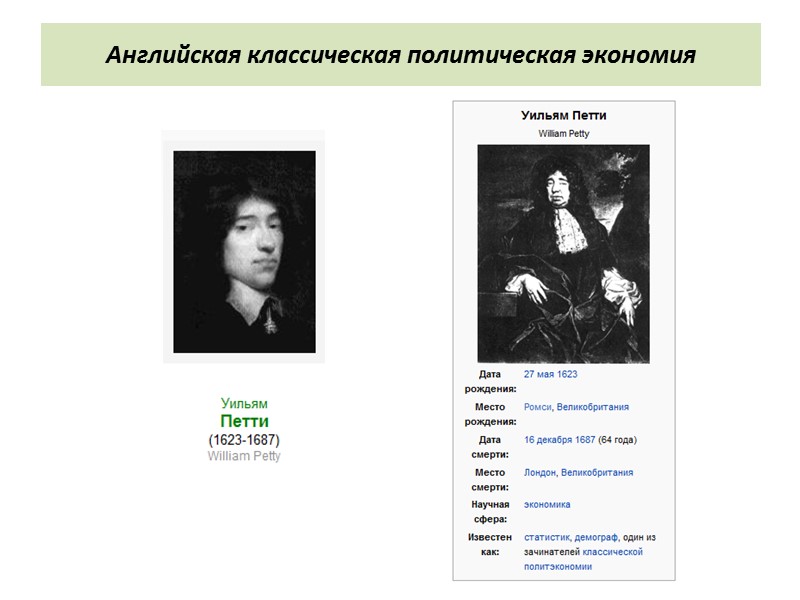 Английская классическая политическая экономия